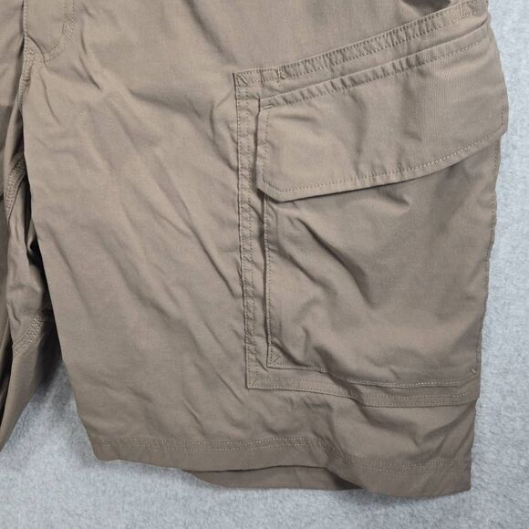 Duluth Trading Shorts Men 42 Tan Flex Dry On The Fly Cargo Performance Workwear - Picture 3 of 10